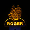 ADVPRO Staffordshire Bull Terrier Night Light Name Day/Night Sensor LED Sign ws1092-tm - Yellow