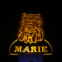 ADVPRO Yorkshire Terrier Night Light Name Day/Night Sensor LED Sign ws1096-tm - Yellow