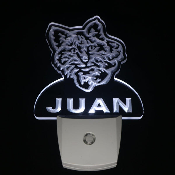 ADVPRO Cat Kitty Shop Personalized Night Light Name Day/Night Sensor LED Sign ws1098-tm - White