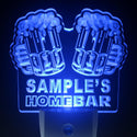 ADVPRO Name Personalized Custom Home Bar Beer Day/ Night Sensor LED Sign wsp-tm - Blue