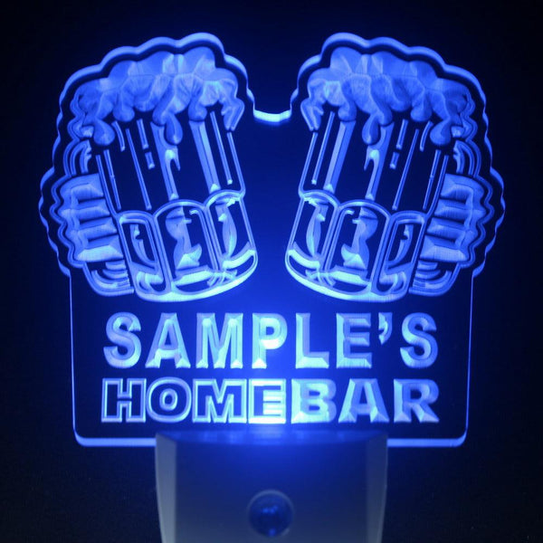 ADVPRO Name Personalized Custom Home Bar Beer Day/ Night Sensor LED Sign wsp-tm - Blue