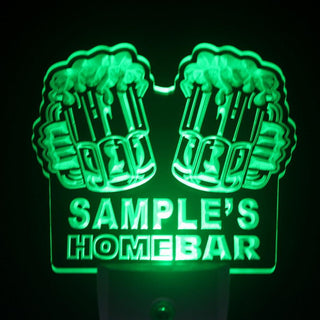 ADVPRO Name Personalized Custom Home Bar Beer Day/ Night Sensor LED Sign wsp-tm - Green