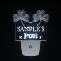 ADVPRO Name Personalized Custom Irish Pub Shamrock Bar Beer Day/Night Sensor LED Sign wspa-tm - White