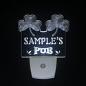 ADVPRO Name Personalized Custom Irish Pub Shamrock Bar Beer Day/Night Sensor LED Sign wspa-tm - White