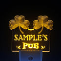 ADVPRO Name Personalized Custom Irish Pub Shamrock Bar Beer Day/Night Sensor LED Sign wspa-tm - Yellow