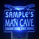 ADVPRO Name Personalized Custom Man Cave Beer Bar Day/Night Sensor LED Sign wspb-tm - Blue