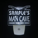 ADVPRO Name Personalized Custom Man Cave Beer Bar Day/Night Sensor LED Sign wspb-tm - White