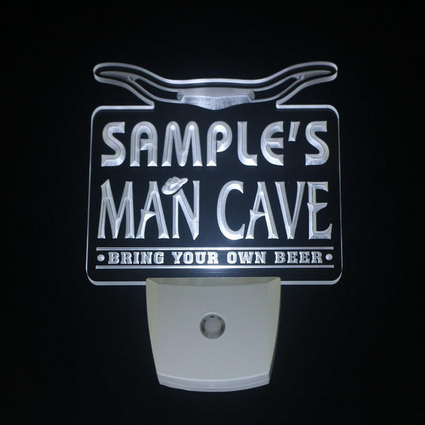 ADVPRO Name Personalized Custom Man Cave Beer Bar Day/Night Sensor LED Sign wspb-tm - White