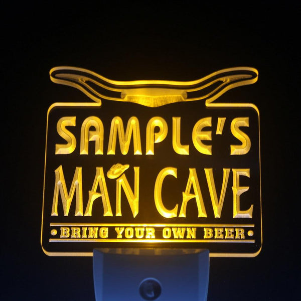 ADVPRO Name Personalized Custom Man Cave Beer Bar Day/Night Sensor LED Sign wspb-tm - Yellow