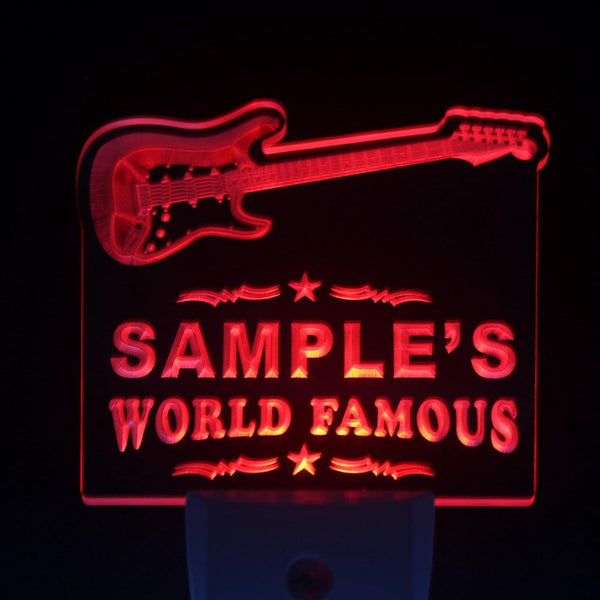 ADVPRO Name Personalized Custom Guitar Band Room Bar Beer Day/Night Sensor LED Sign wspf-tm - Red