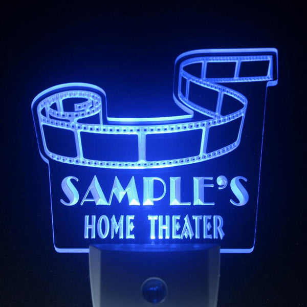 ADVPRO Name Personalized Custom Home Theater Bar Day/Night Sensor LED Sign wsph-tm - Blue