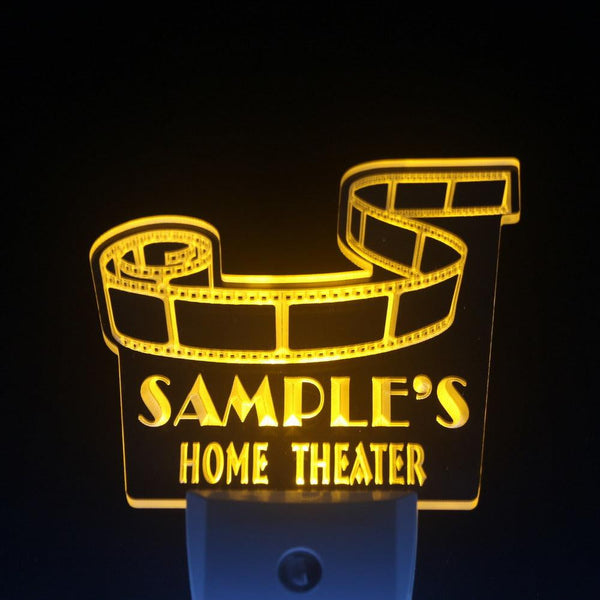 ADVPRO Name Personalized Custom Home Theater Bar Day/Night Sensor LED Sign wsph-tm - Yellow