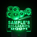 ADVPRO Name Personalized Custom Billiards Pool Bar Room Day/Night Sensor LED Sign wspj-tm - Green