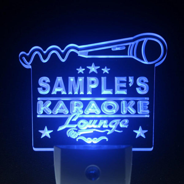 ADVPRO Name Personalized Custom Karaoke Lounge Bar Beer Day/Night Sensor LED Sign wspk-tm - Blue