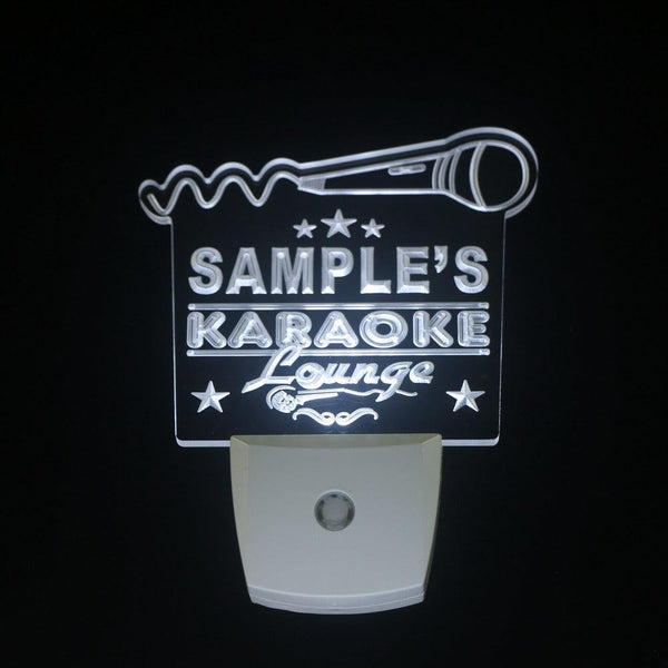 ADVPRO Name Personalized Custom Karaoke Lounge Bar Beer Day/Night Sensor LED Sign wspk-tm - White