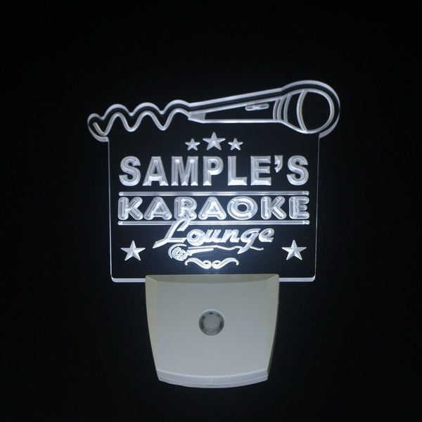 ADVPRO Name Personalized Custom Karaoke Lounge Bar Beer Day/Night Sensor LED Sign wspk-tm - White