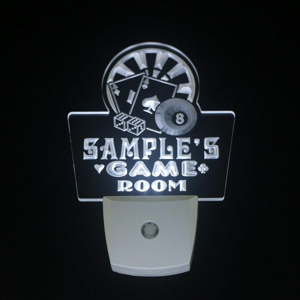 ADVPRO Name Personalized Custom Game Room Man Cave Bar Beer Day/Night Sensor LED Sign wspl-tm - White