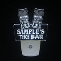 ADVPRO Name Personalized Custom Tiki Bar Beer Day/Night Sensor LED Sign wspm-tm - White