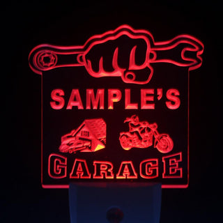 ADVPRO Name Personalized Custom Garage Basement Den Repair Day/ Night Sensor LED Sign wspp-tm - Red