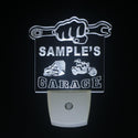 ADVPRO Name Personalized Custom Garage Basement Den Repair Day/ Night Sensor LED Sign wspp-tm - White