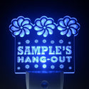 ADVPRO Name Personalized Custom Hang Out Girl Princess Room Day/ Night Sensor LED Sign wspq-tm - Blue