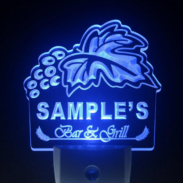 ADVPRO Name Personalized Custom Bar & Grill Beer Day/ Night Sensor LED Sign wspr-tm - Blue