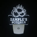 ADVPRO Name Personalized Custom Kitchen Welcome Chef Day/ Night Sensor LED Sign wsps-tm - White