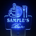 ADVPRO Name Personalized Custom Best Bistro Custom Day/ Night Sensor LED Sign wspt-tm - Blue