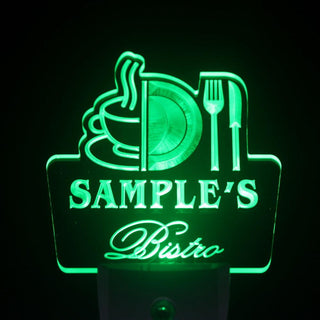 ADVPRO Name Personalized Custom Best Bistro Custom Day/ Night Sensor LED Sign wspt-tm - Green