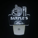 ADVPRO Name Personalized Custom Best Bistro Custom Day/ Night Sensor LED Sign wspt-tm - White