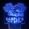 ADVPRO Name Personalized Custom Pit Stop Man Cave Bar Day/ Night Sensor LED Sign wspu-tm - Blue