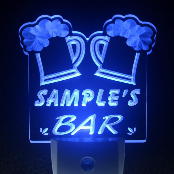 ADVPRO Name Personalized Custom Home Brew Bar Beer Mug Glass Day/ Night Sensor LED Sign wspv-tm - Blue