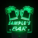 ADVPRO Name Personalized Custom Home Brew Bar Beer Mug Glass Day/ Night Sensor LED Sign wspv-tm - Green
