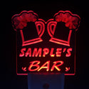 ADVPRO Name Personalized Custom Home Brew Bar Beer Mug Glass Day/ Night Sensor LED Sign wspv-tm - Red