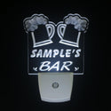 ADVPRO Name Personalized Custom Home Brew Bar Beer Mug Glass Day/ Night Sensor LED Sign wspv-tm - White