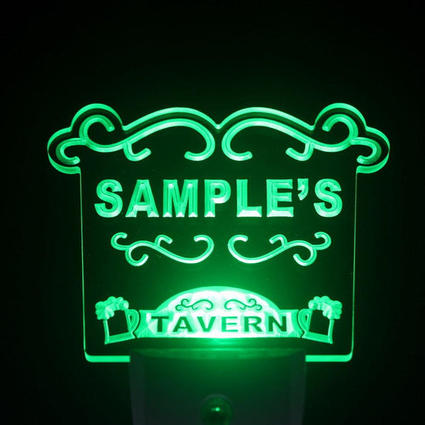 ADVPRO Name Personalized Custom Tavern Man Cave Bar Beer Day/ Night Sensor LED Sign wspx-tm - Green