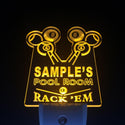 ADVPRO Name Personalized Custom Pool Room Rack 'em Bar Beer Day/ Night Sensor LED Sign wspy-tm - Yellow