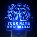 ADVPRO Name Personalized Custom Family Home Brew Mug Cheers Bar Beer Day/ Night Sensor LED Sign wsq-tm - Blue
