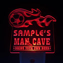 ADVPRO Name Personalized Custom Man Cave Soccer Bar Beer Day/ Night Sensor LED Sign wsqd-tm - Red