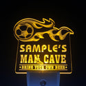 ADVPRO Name Personalized Custom Man Cave Soccer Bar Beer Day/ Night Sensor LED Sign wsqd-tm - Yellow