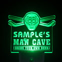 ADVPRO Name Personalized Custom Man Cave Hockey Bar Beer Day/ Night Sensor LED Sign wsqe-tm - Green