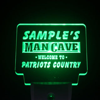 ADVPRO Name Personalized Custom Man Cave Patriots Country Pub Bar Beer Day/ Night Sensor LED Sign wsqf-tm - Green