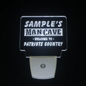 ADVPRO Name Personalized Custom Man Cave Patriots Country Pub Bar Beer Day/ Night Sensor LED Sign wsqf-tm - White