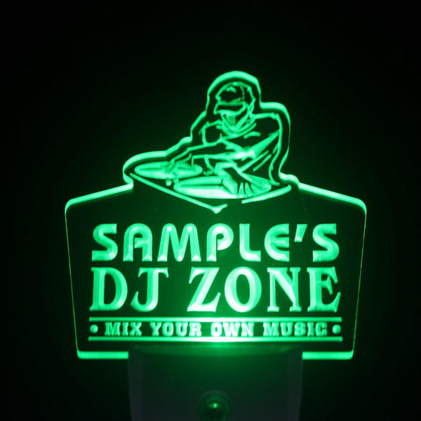 ADVPRO Name Personalized Custom DJ Zone Music Turntable Disco Bar Beer Day/ Night Sensor LED Sign wsqh-tm - Green