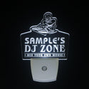 ADVPRO Name Personalized Custom DJ Zone Music Turntable Disco Bar Beer Day/ Night Sensor LED Sign wsqh-tm - White