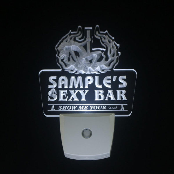 ADVPRO Name Personalized Custom Sexy Bar Now Playing Stripper Bar Beer Day/ Night Sensor LED Sign wsqk-tm - White
