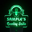 ADVPRO Name Personalized Custom Recording Studio Microphone Day/ Night Sensor LED Sign wsqm-tm - Green