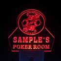 ADVPRO Name Personalized Custom World's Best Poker Room Liquor Bar Beer Day/ Night Sensor LED Sign wsqn-tm - Red
