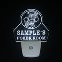 ADVPRO Name Personalized Custom World's Best Poker Room Liquor Bar Beer Day/ Night Sensor LED Sign wsqn-tm - White