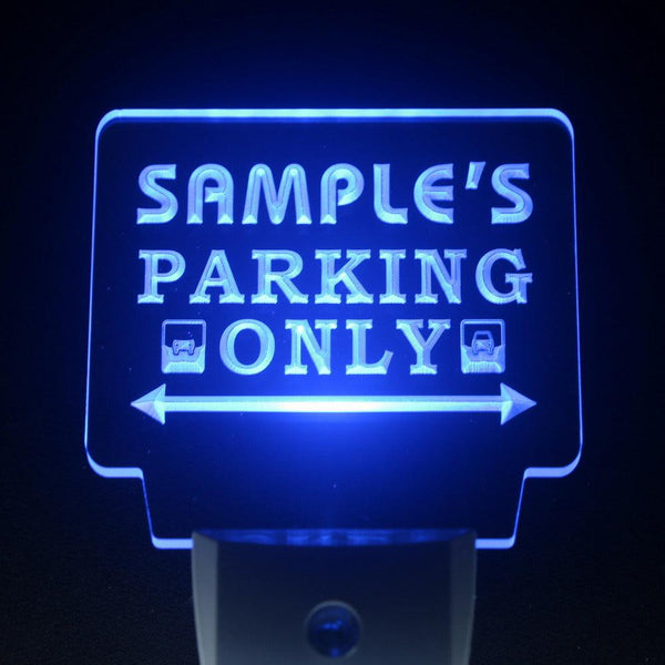 ADVPRO Name Personalized Custom Car Parking Only Bar Beer Day/ Night Sensor LED Sign wsqo-tm - Blue